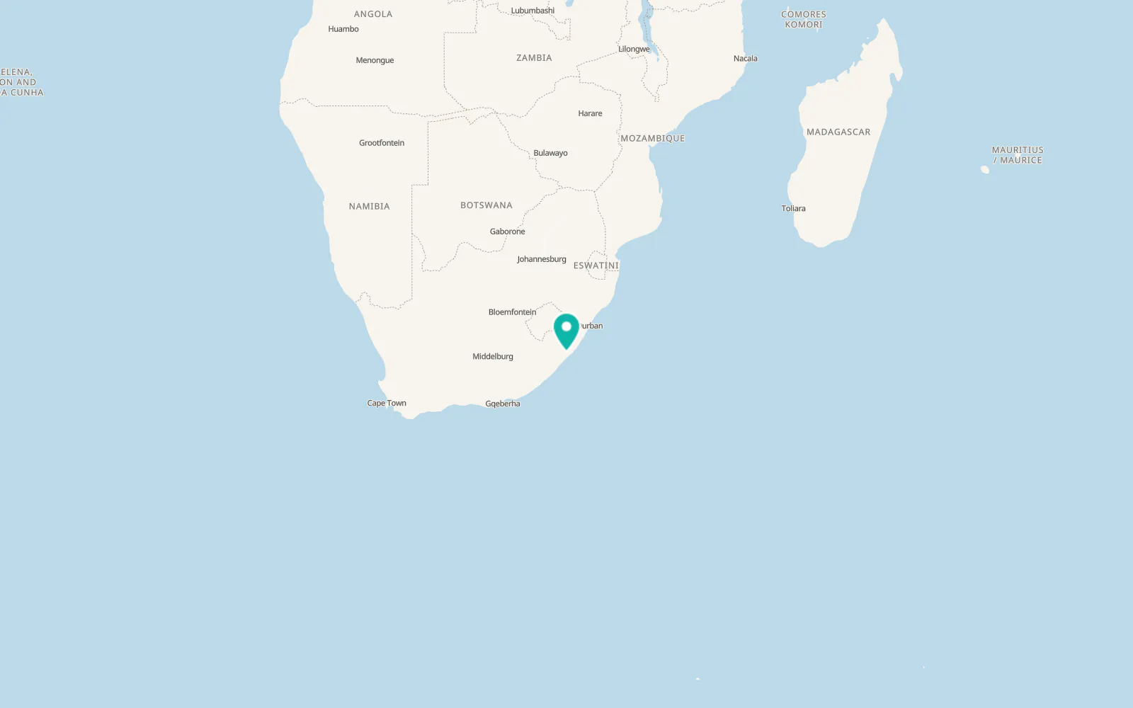 Map of Lusikisiki