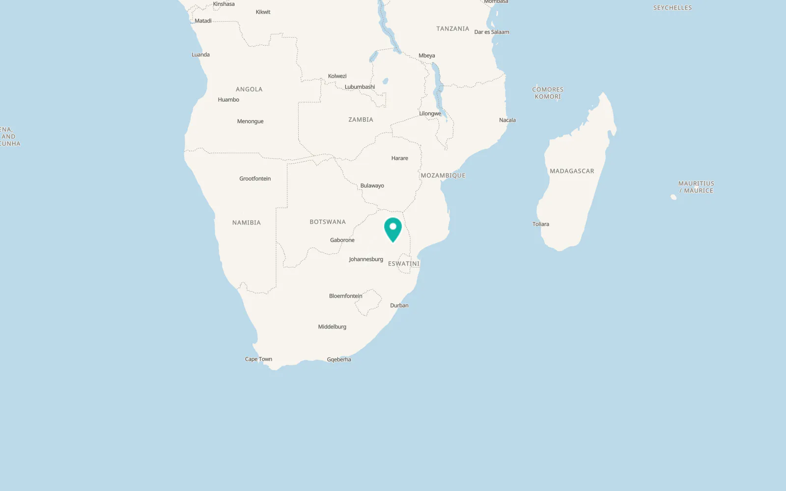 Map of Lydenburg