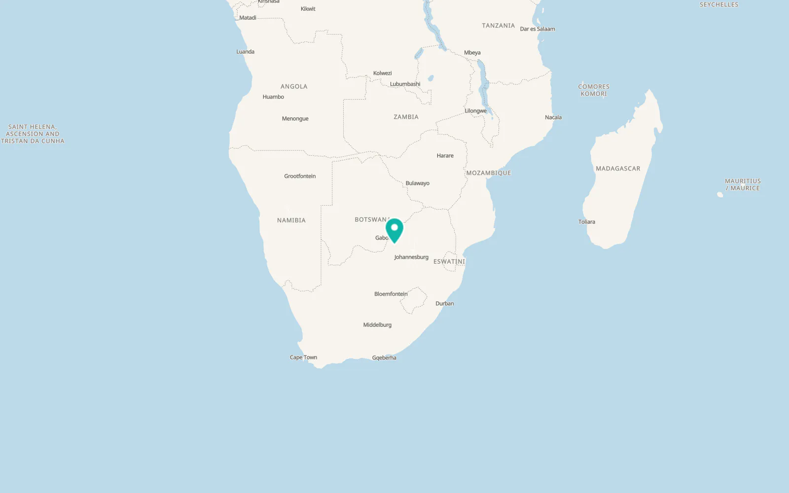 Map of Madikwe