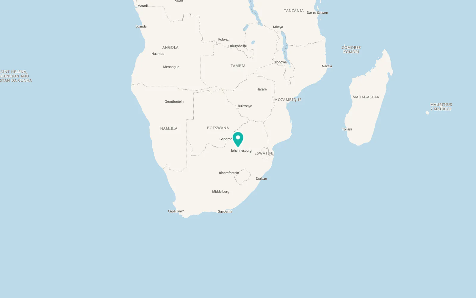 Map of Magaliesburg