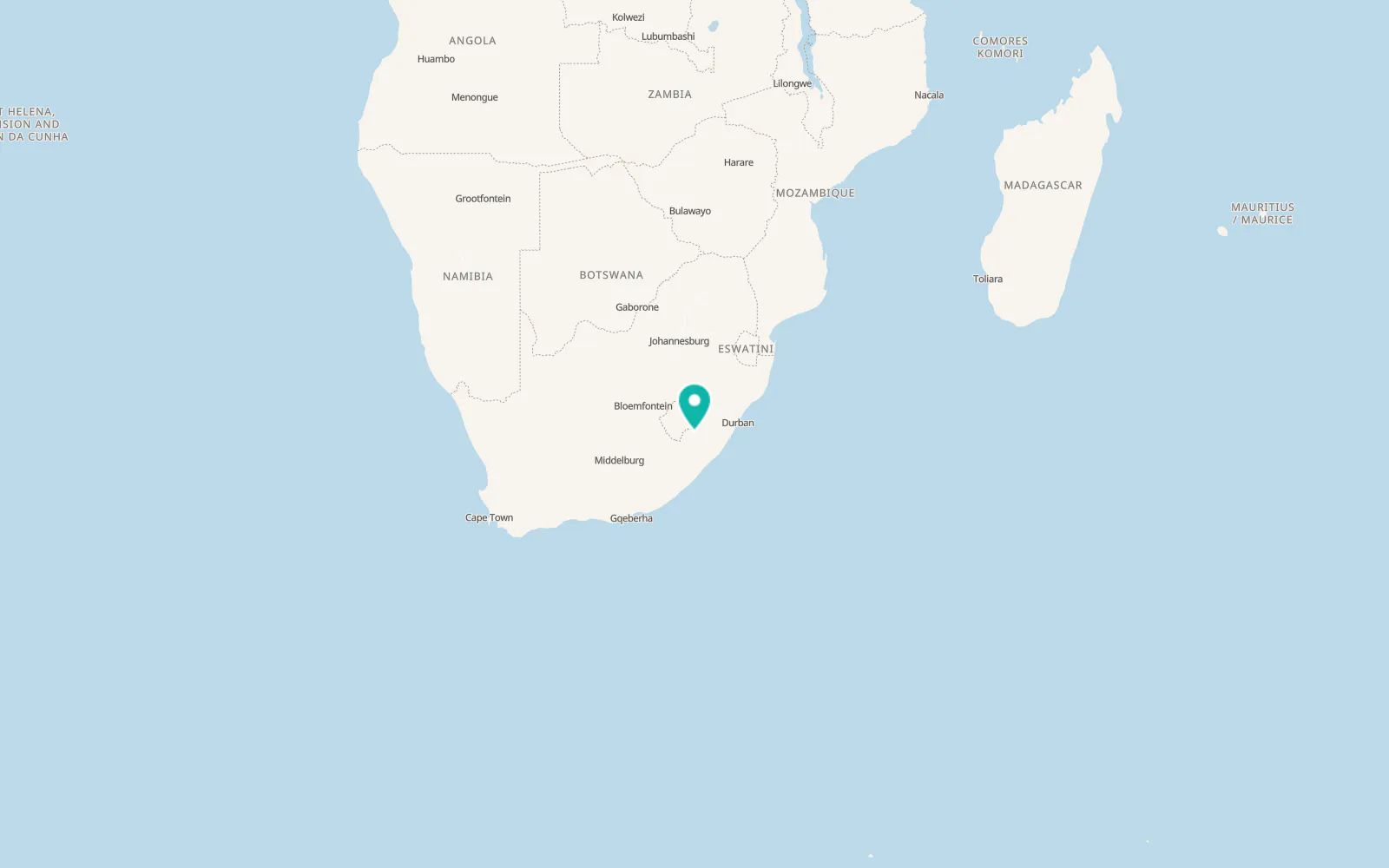 Map of Matatiele