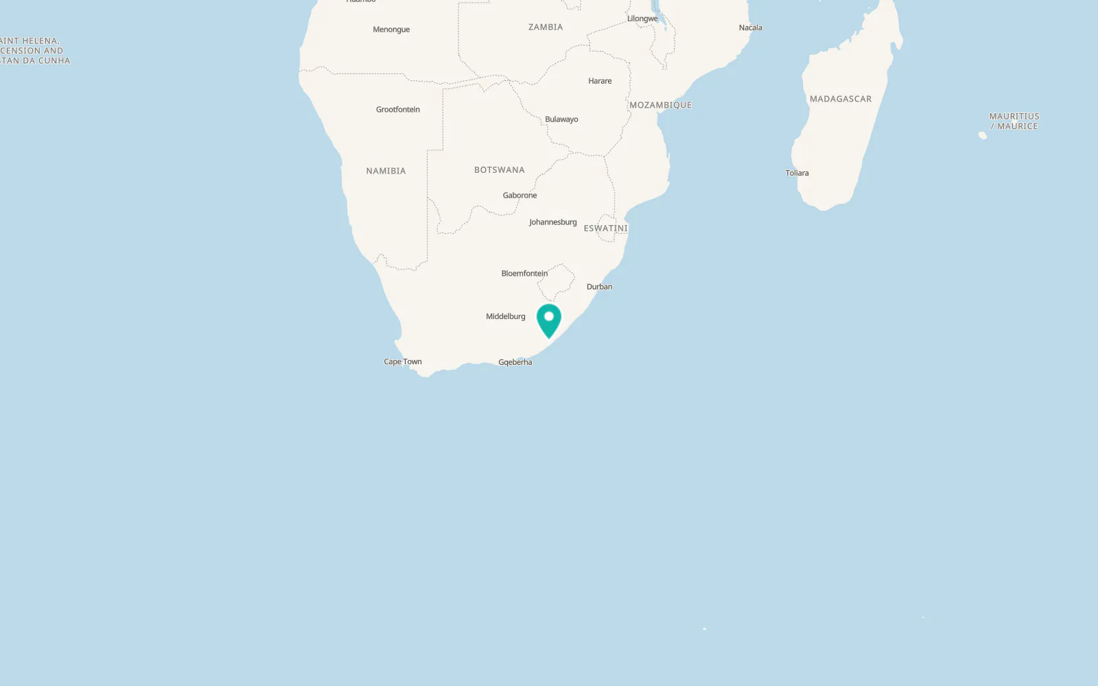 Map of Mdantsane