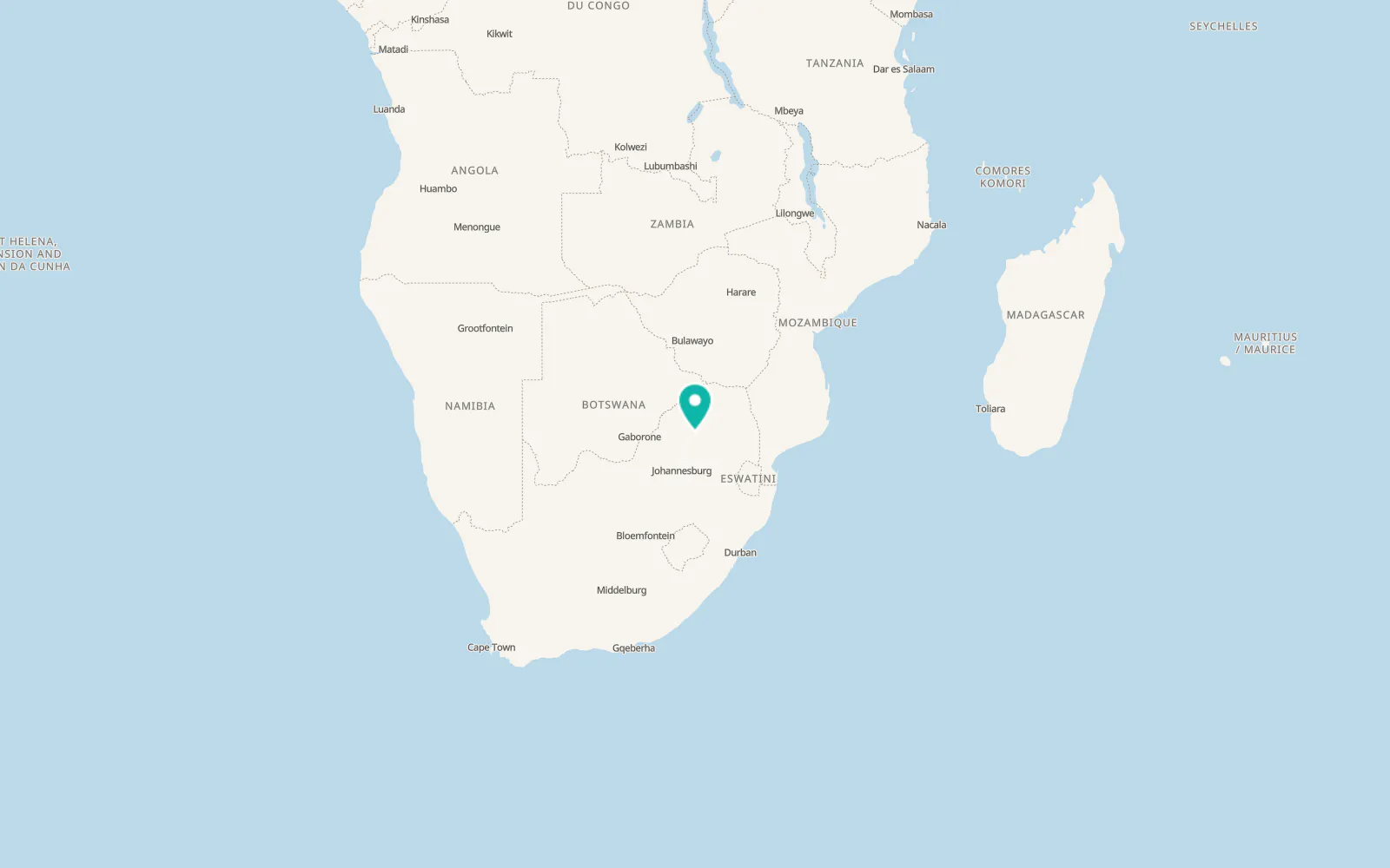 Map of Mookgophong
