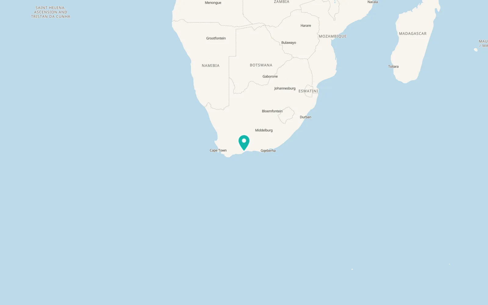 Map of Mossel Bay