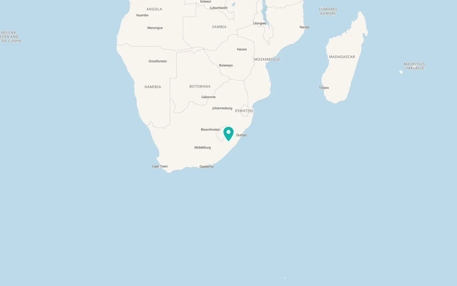 Map of Mount Frere