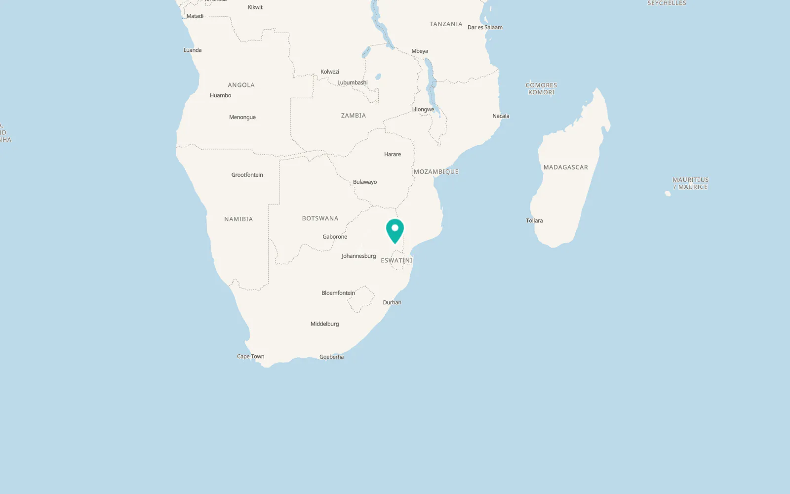 Map of Mpakeni