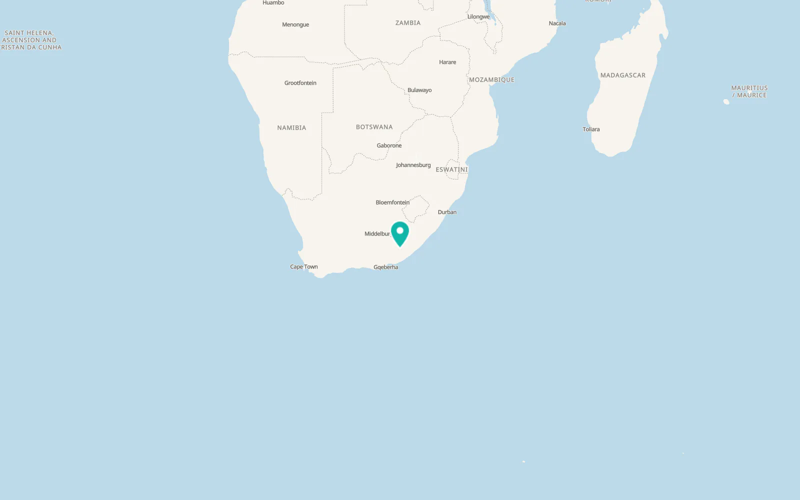 Map of Msobomvu