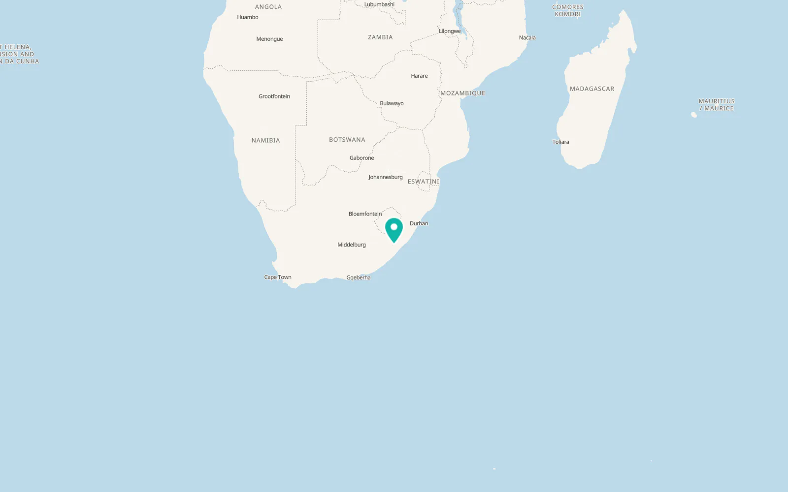 Map of Mthatha