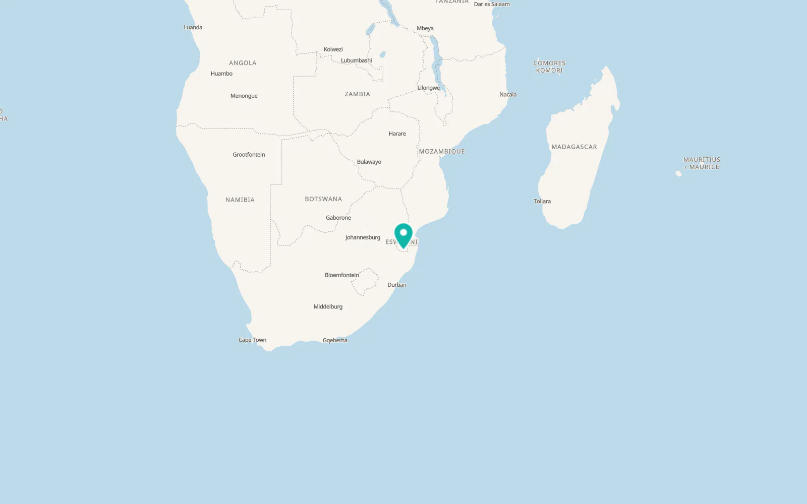 Map of Ncotshane