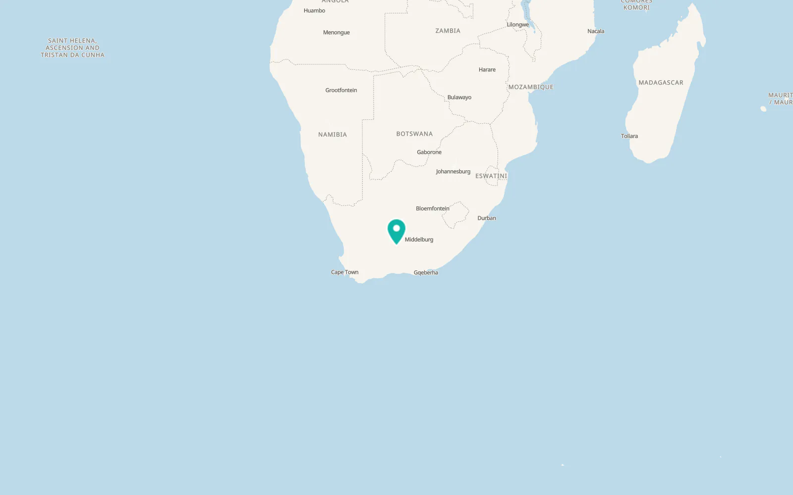Map of Nelspoort