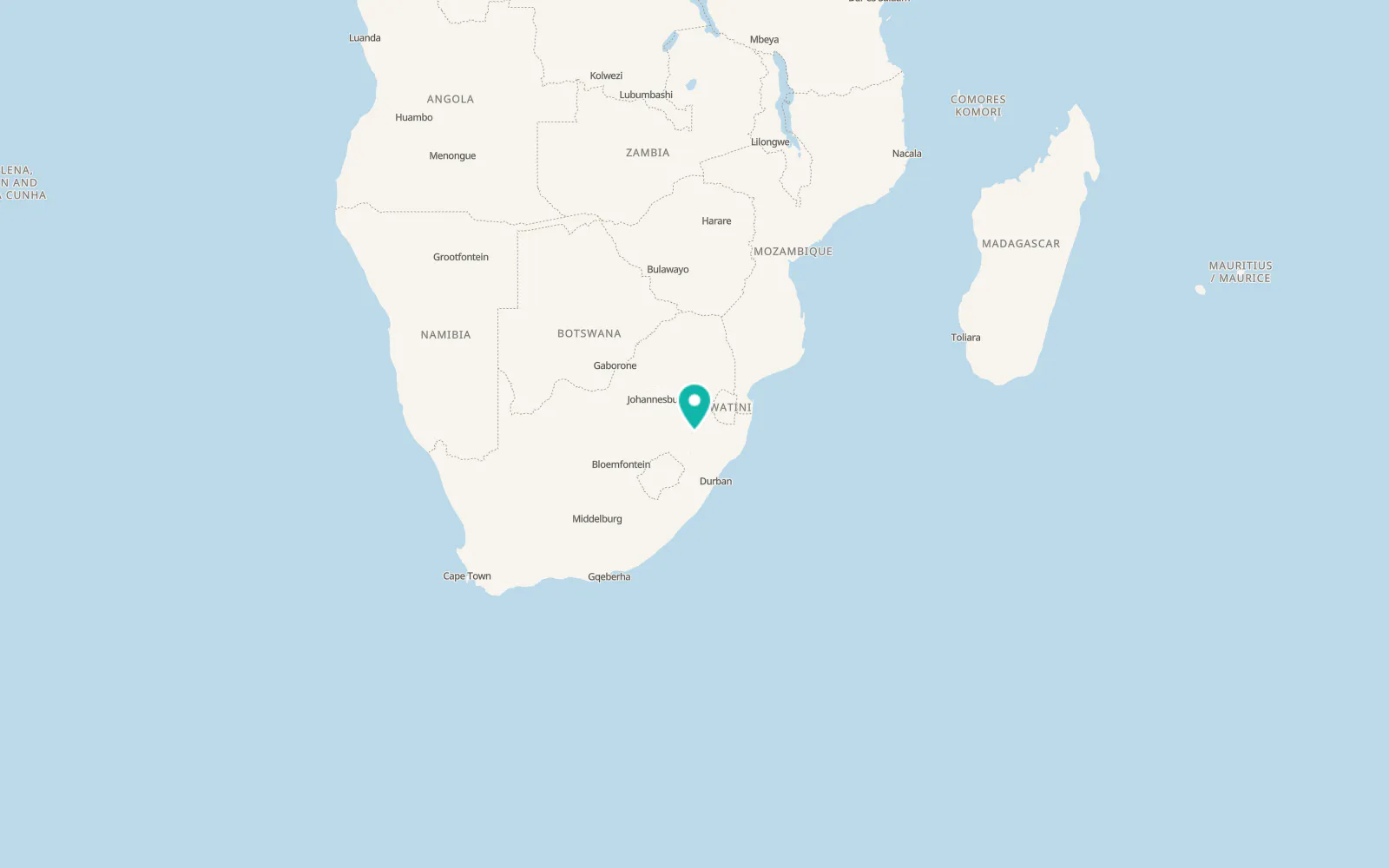Map of Newcastle