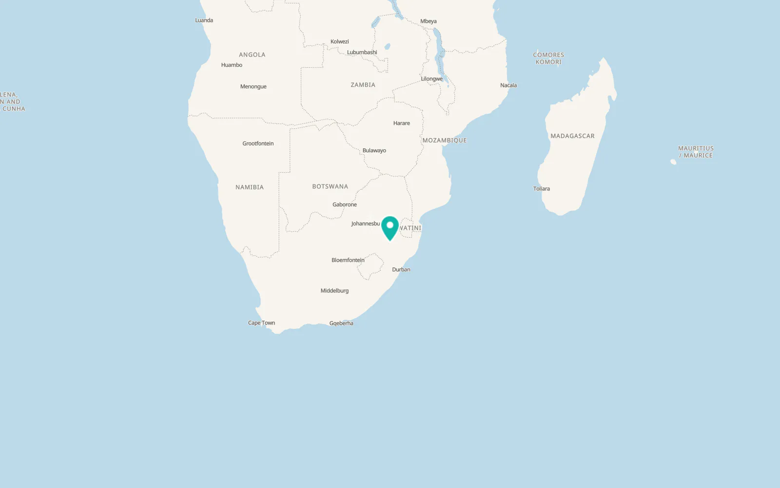 Map of Ngagane