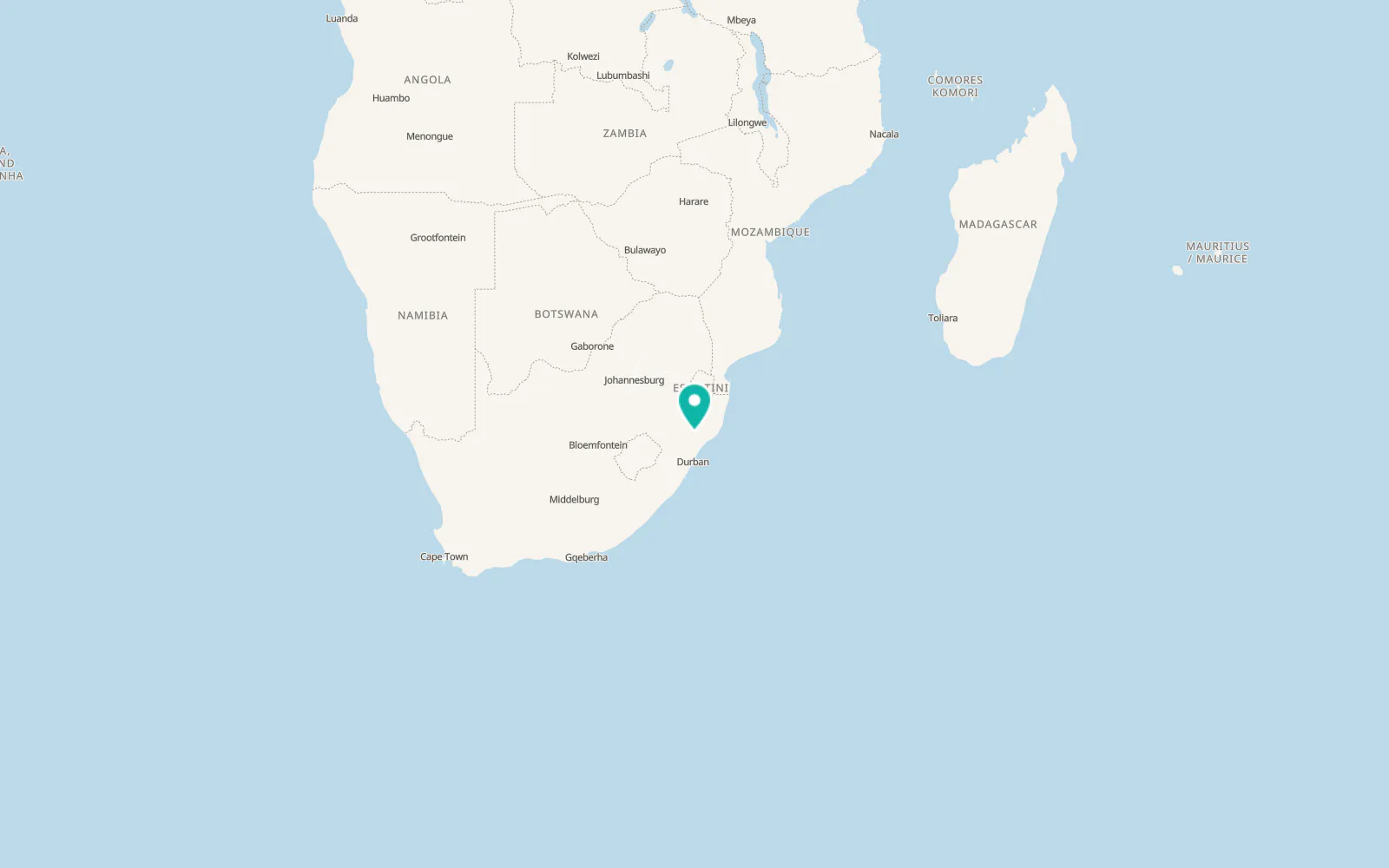 Map of Nkandla