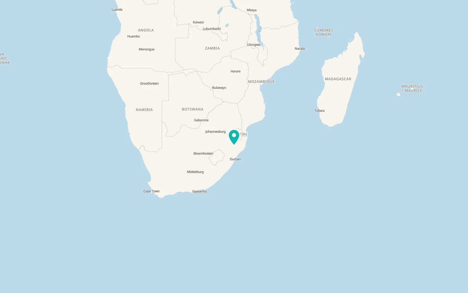 Map of Nondweni
