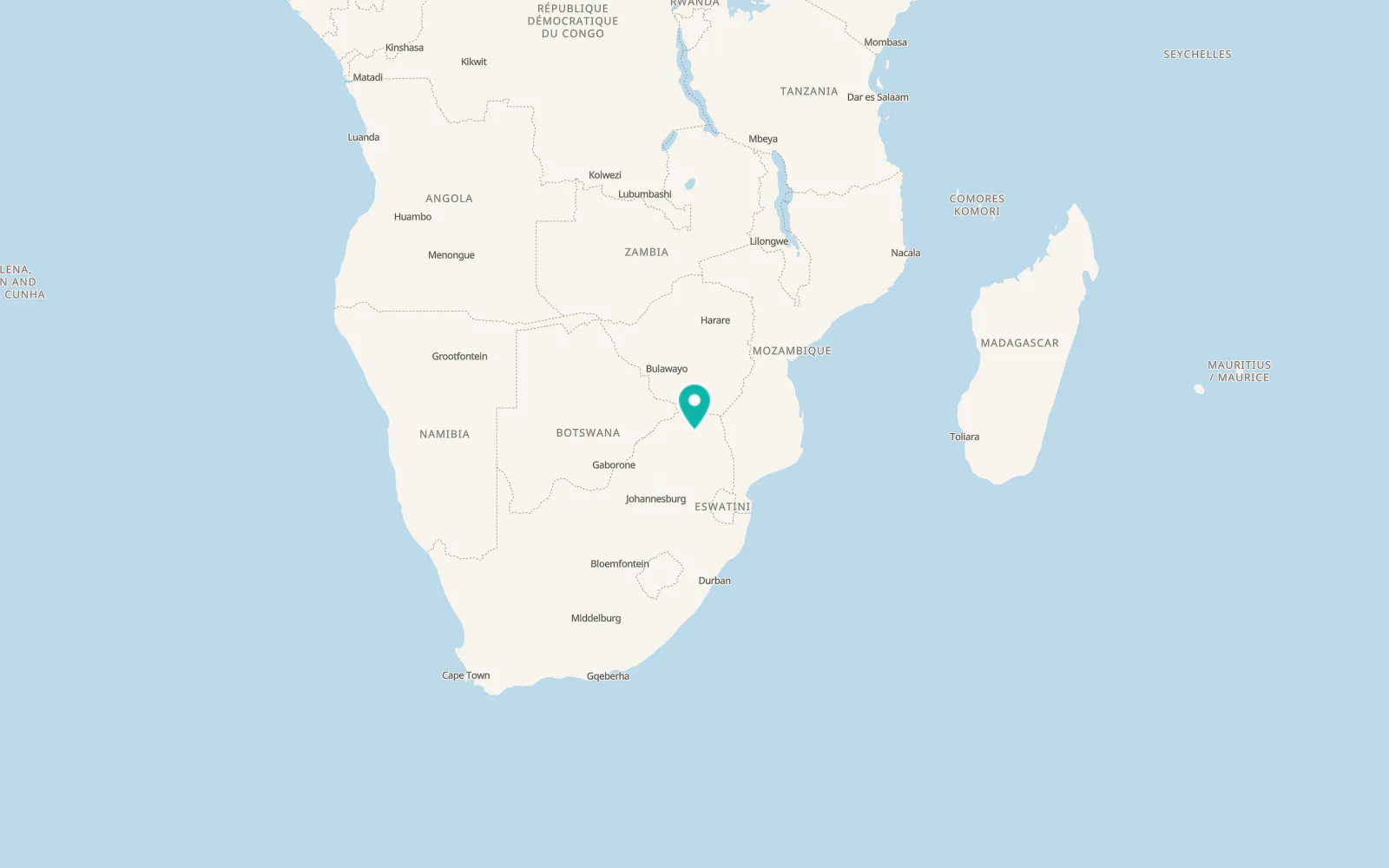 Map of Nthabalala