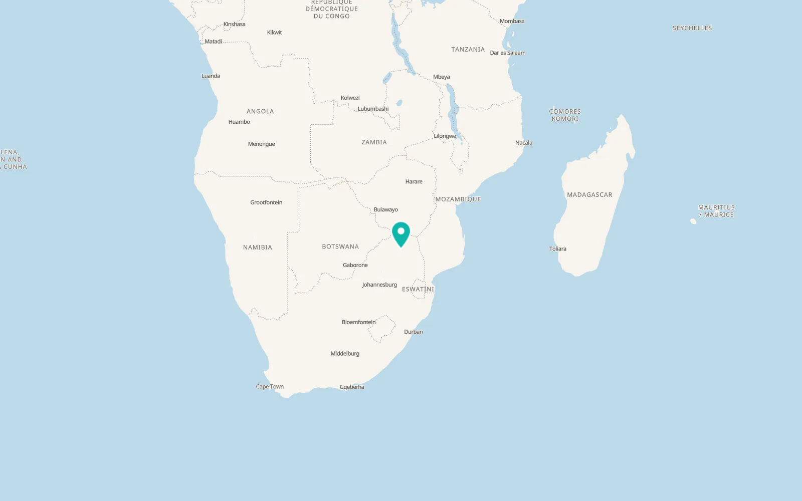 Map of Nthabiseng