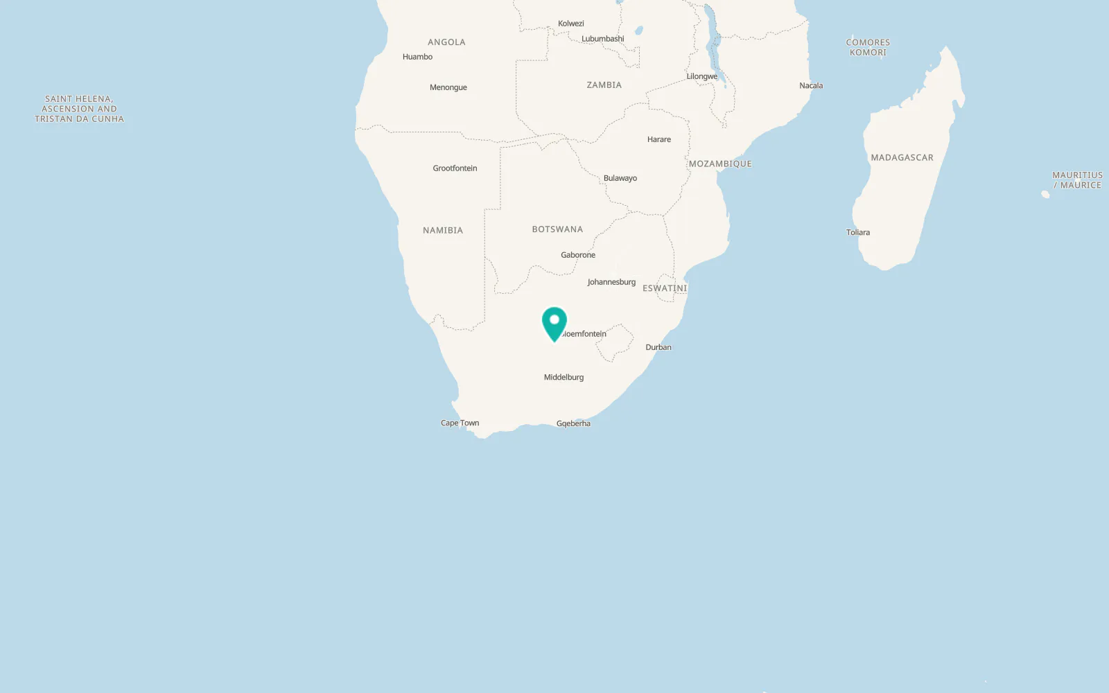 Map of Orania