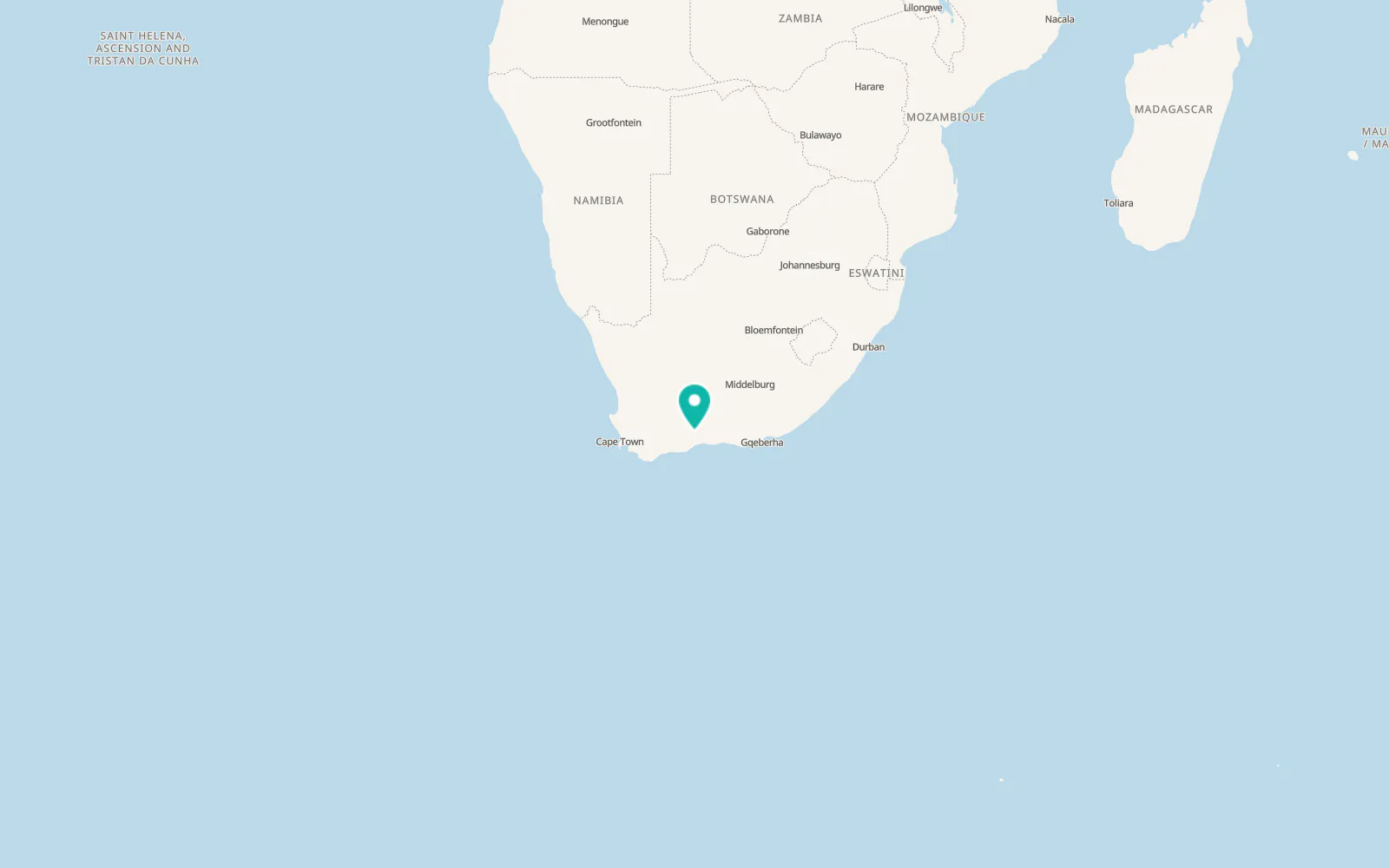 Map of Oudtshoorn