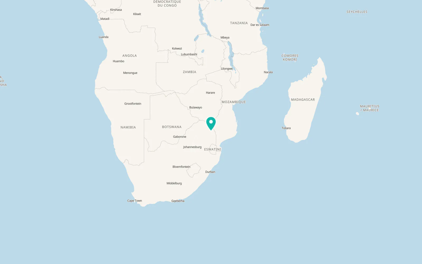 Map of Phalaborwa