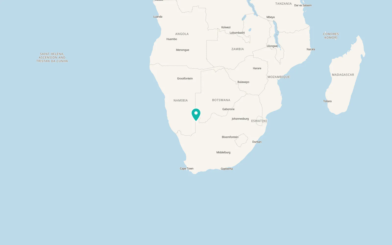 Map of Philandersbron