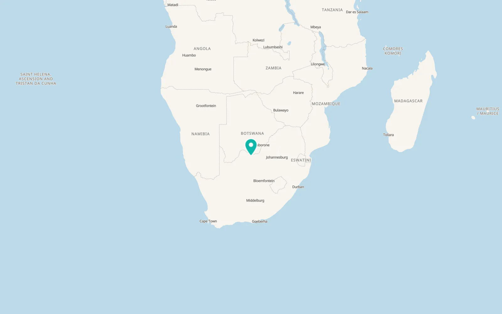 Map of Piet Plessis