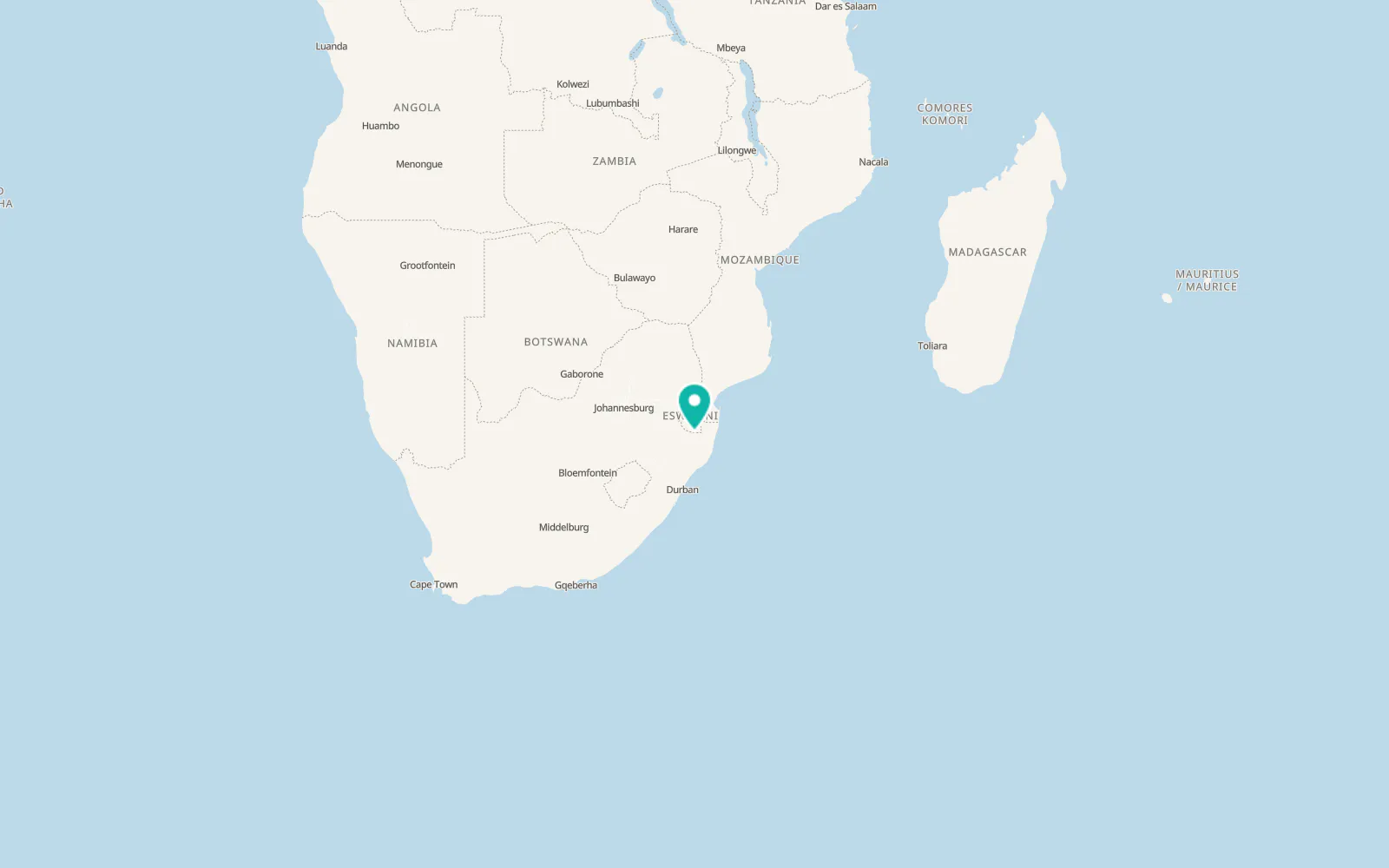 Map of Pongola