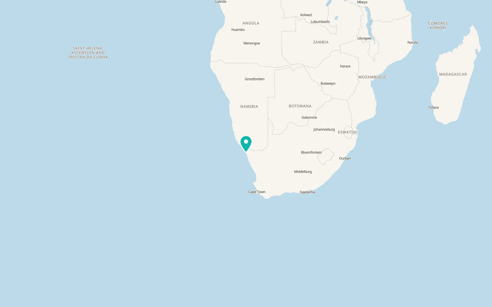Map of Port Nolloth