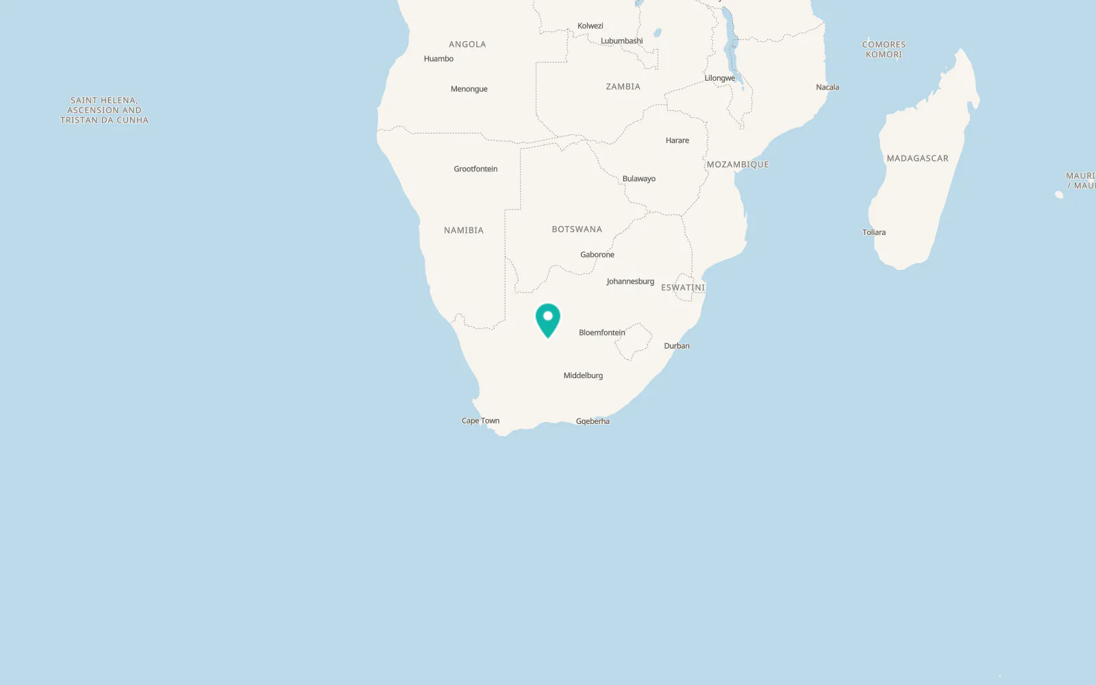 Map of Prieska