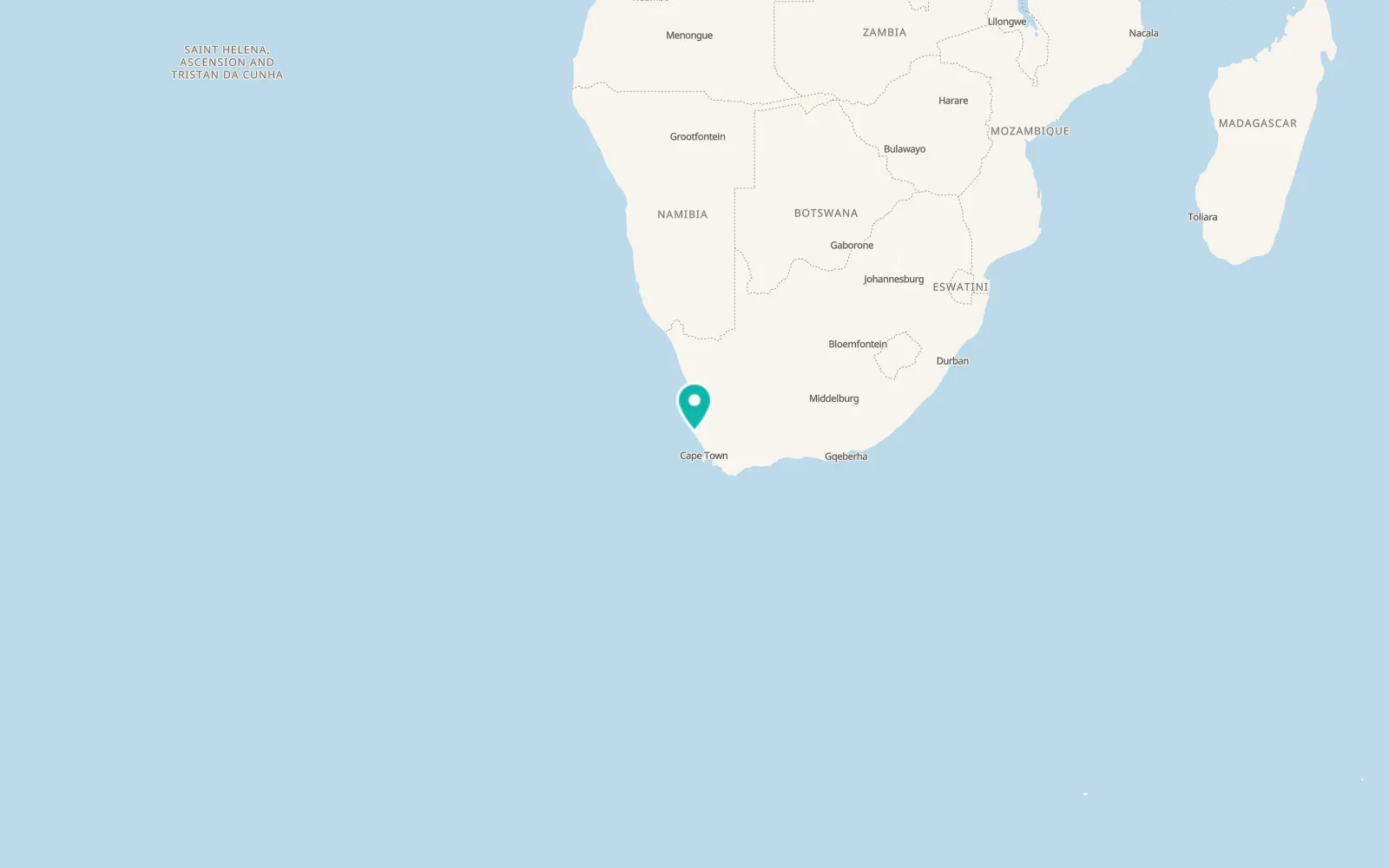 Map of Saldanha