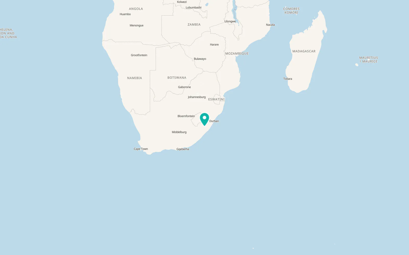 Map of Santombe