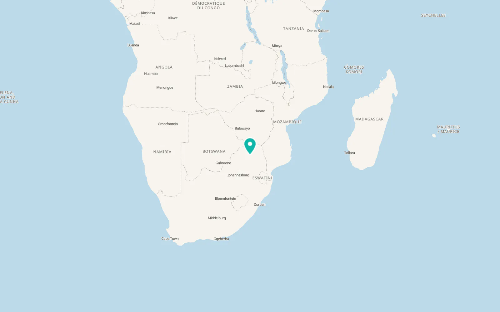Map of Sebayeng