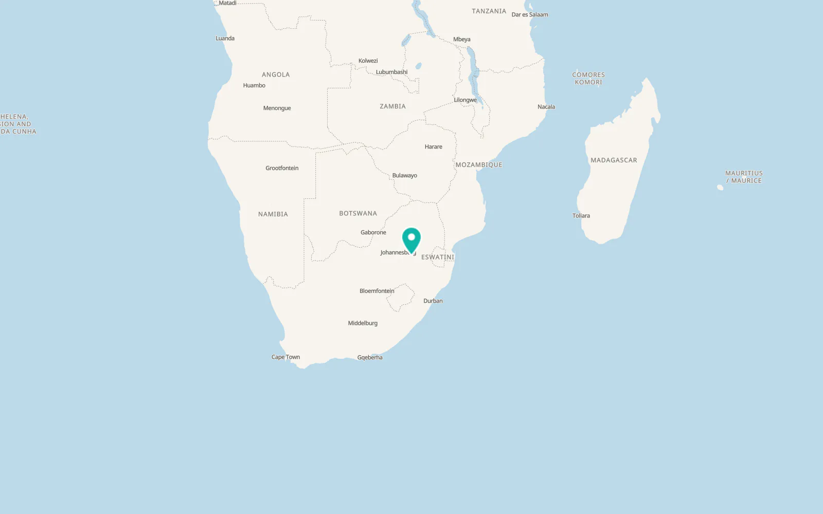 Map of Secunda