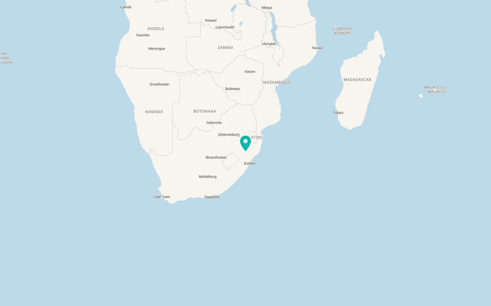 Map of Solomon Linda