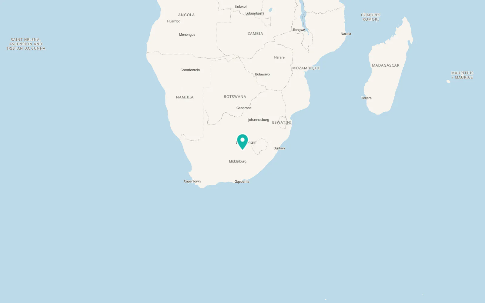 Map of Springfontein