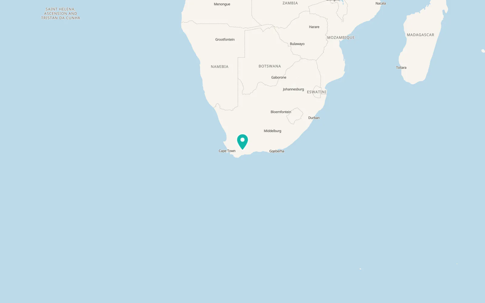 Map of Suurbraak
