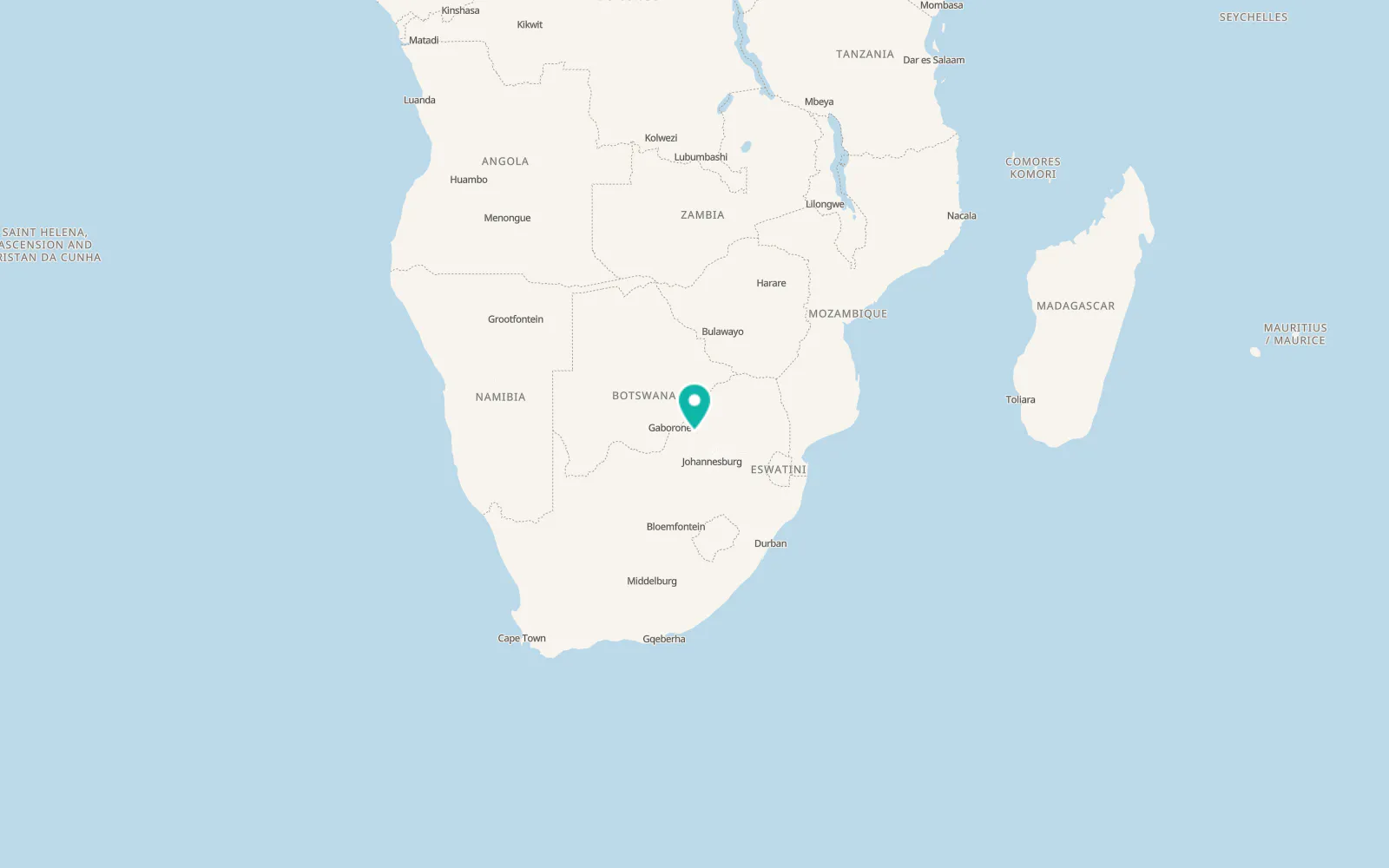 Map of Swartklip