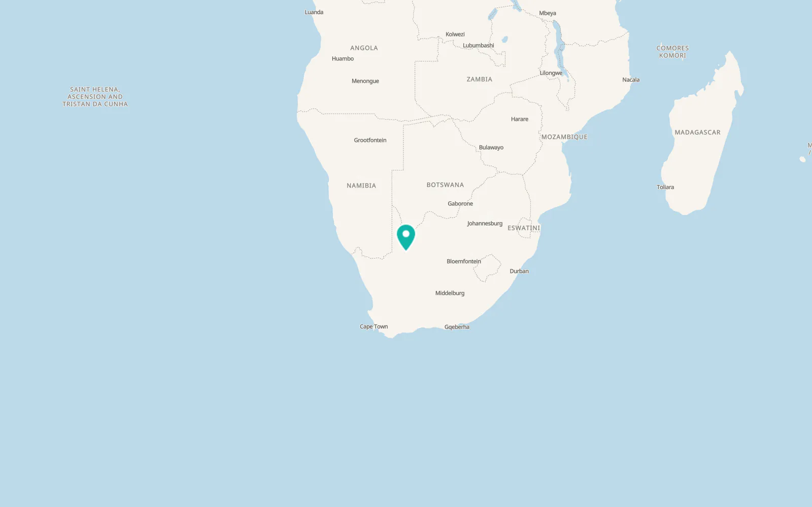 Map of Swartkop