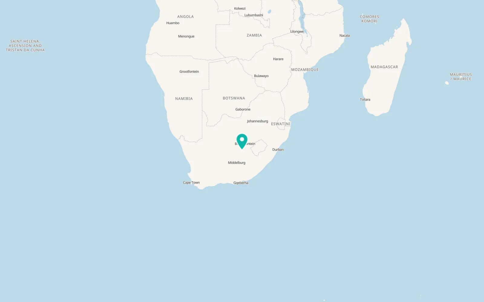 Map of Trompsburg