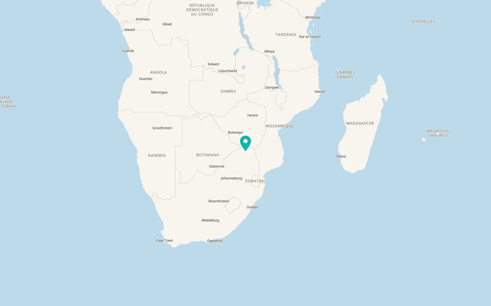 Map of Tshituni