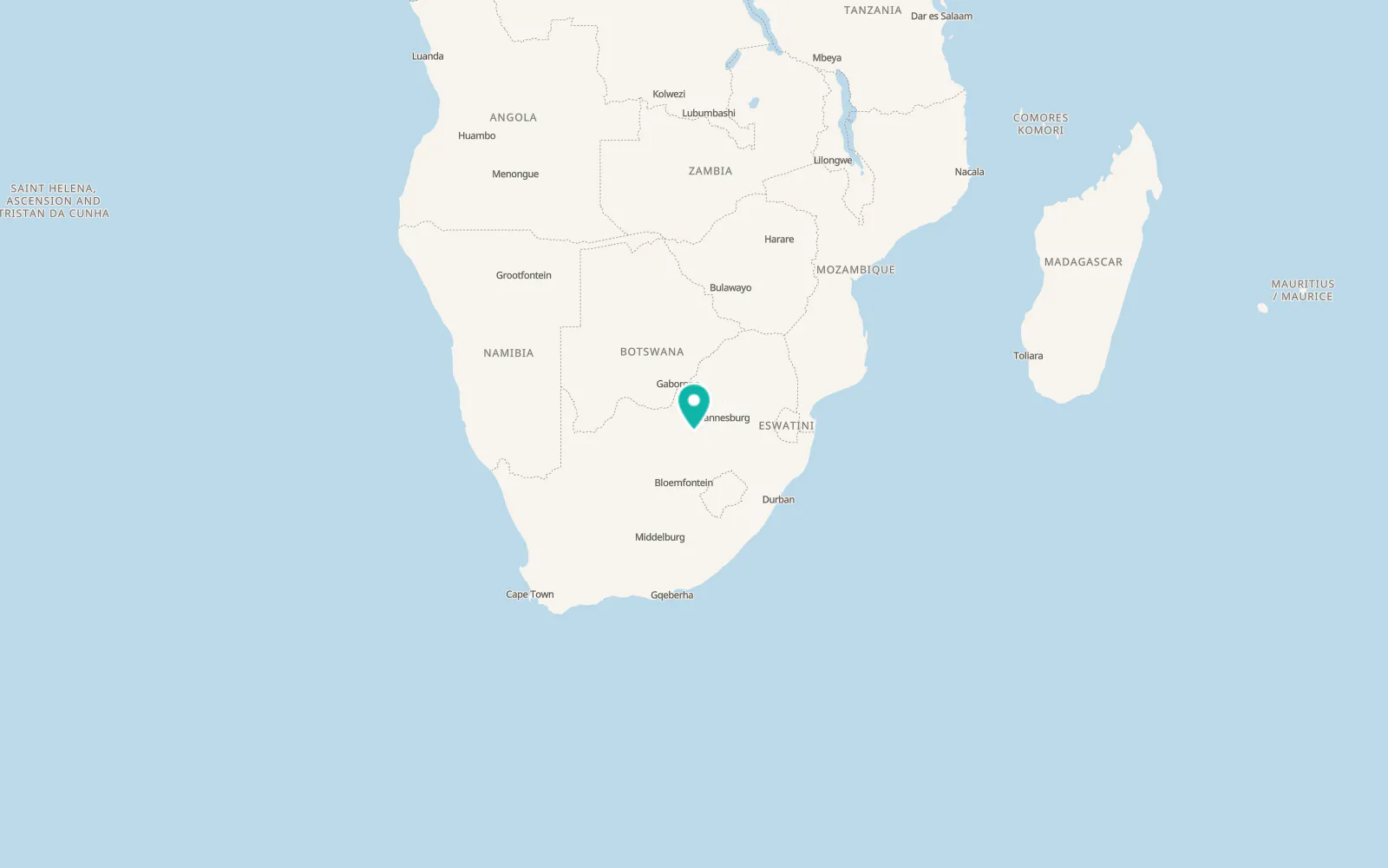 Map of Umzimhle