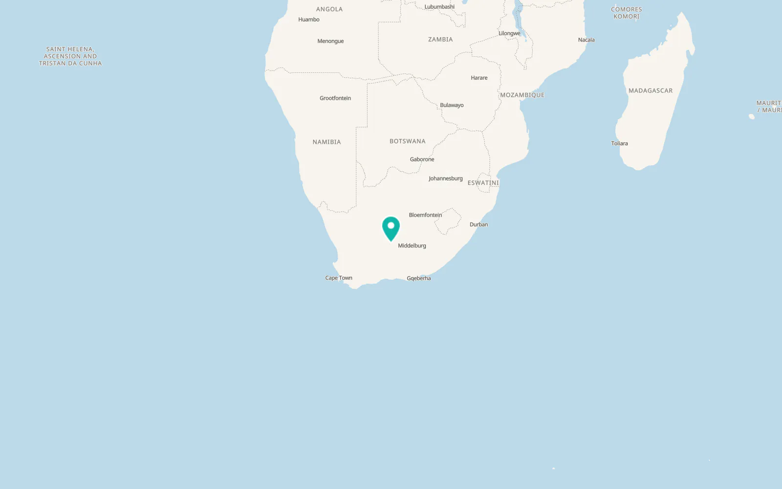 Map of Victoria West