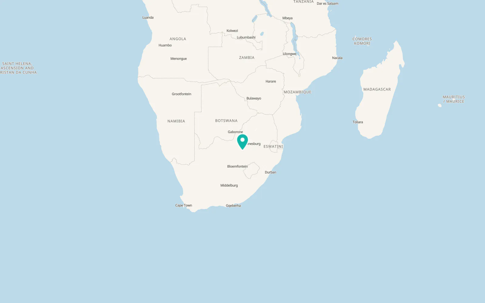 Map of Viljoenskroon