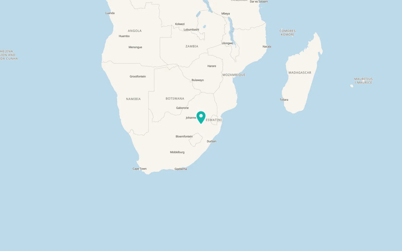 Map of Vrede