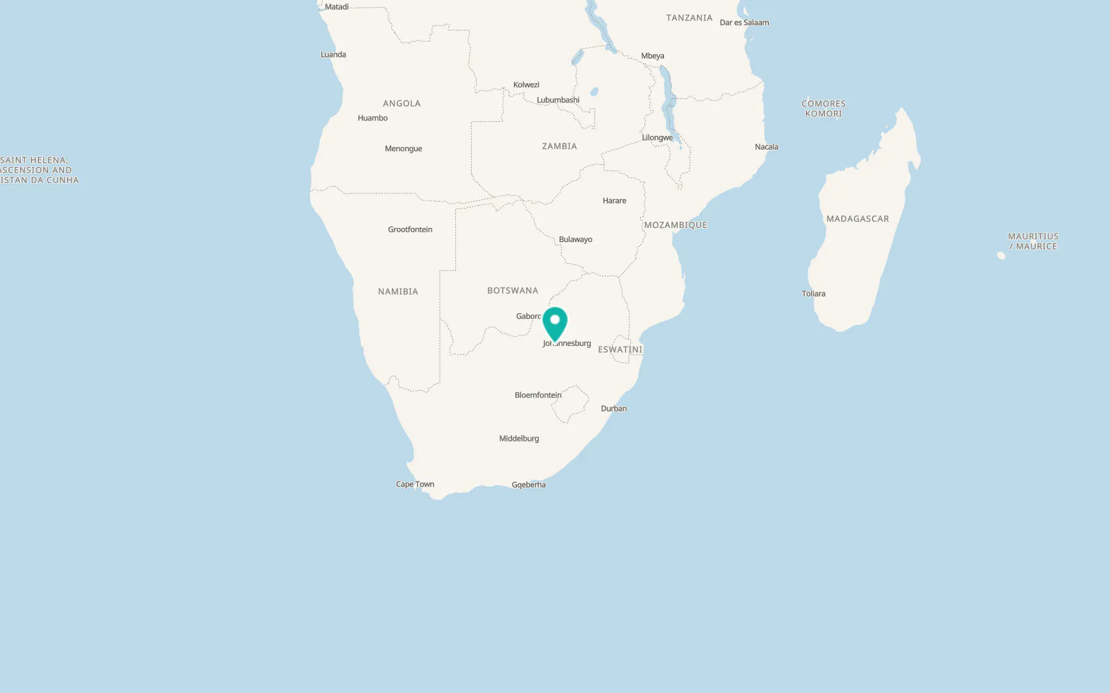 Map of Welverdiend