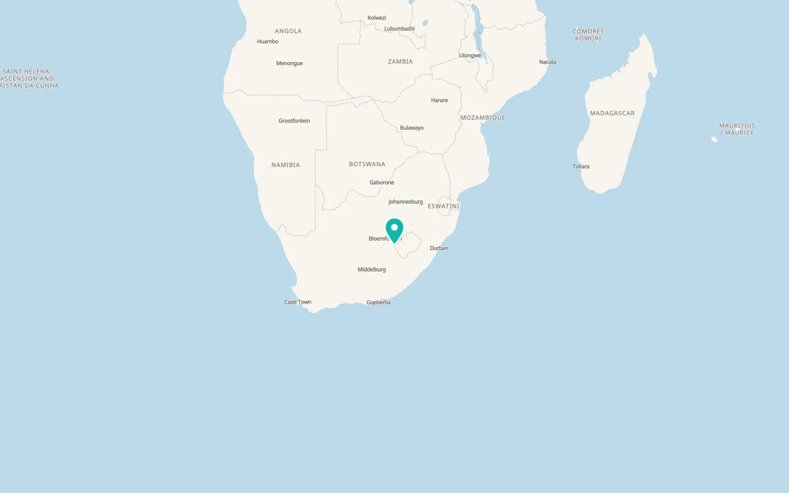 Map of Wepener
