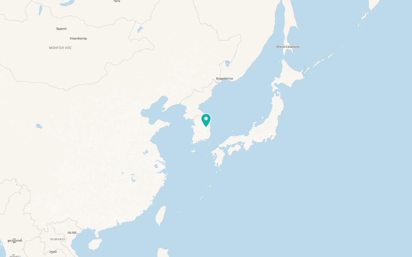Map of Andong