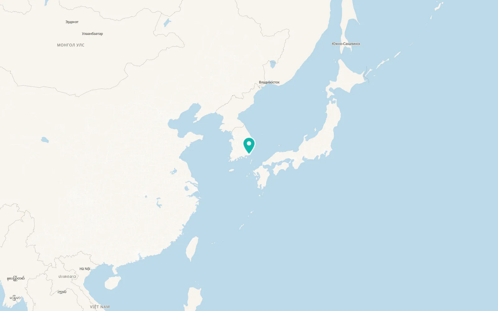 Map of Busan