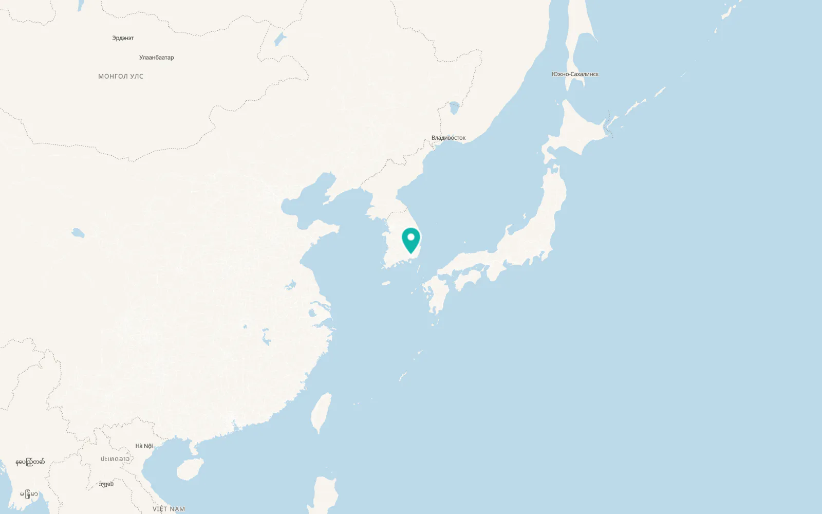 Map of Changwon