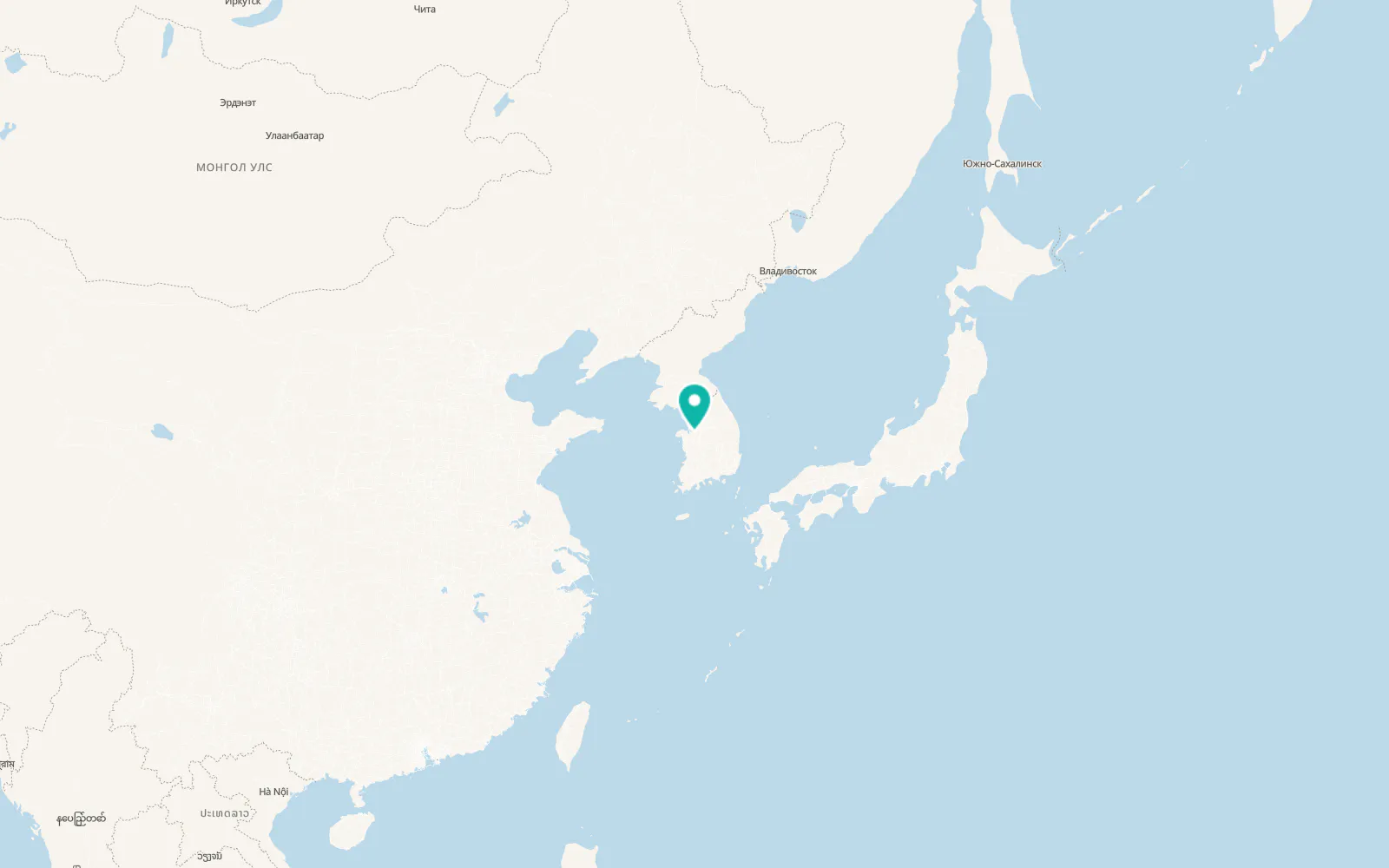 Map of Cheonan