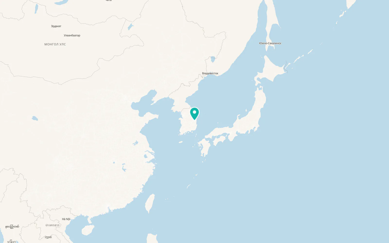 Map of Cheongsong gun